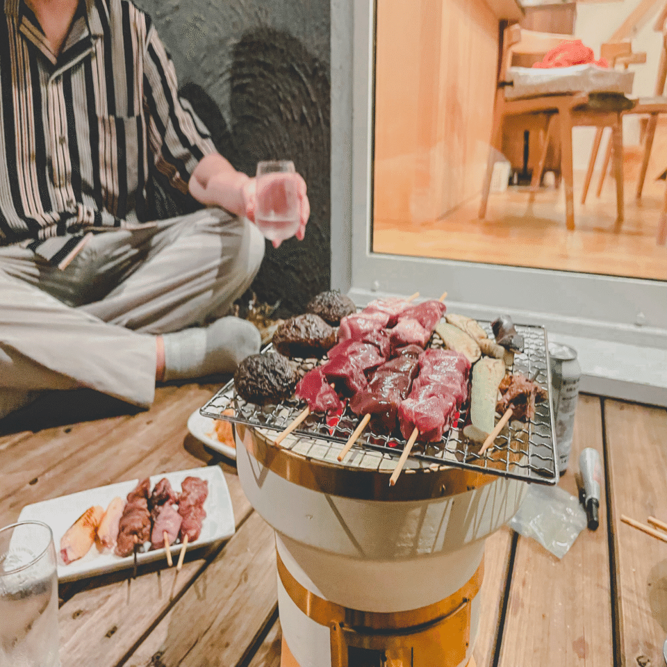 夏だから 七輪でbbqやってみた 成瀬夏実 Note