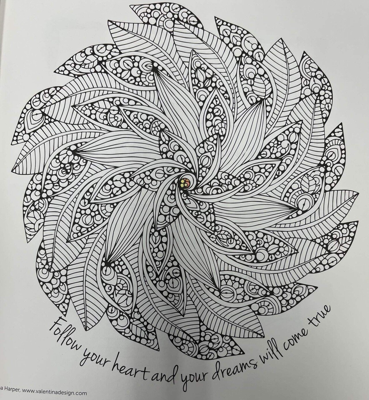 花模様マンダラ塗り絵が出来上がるまで その12 沙葉 Sawa Note