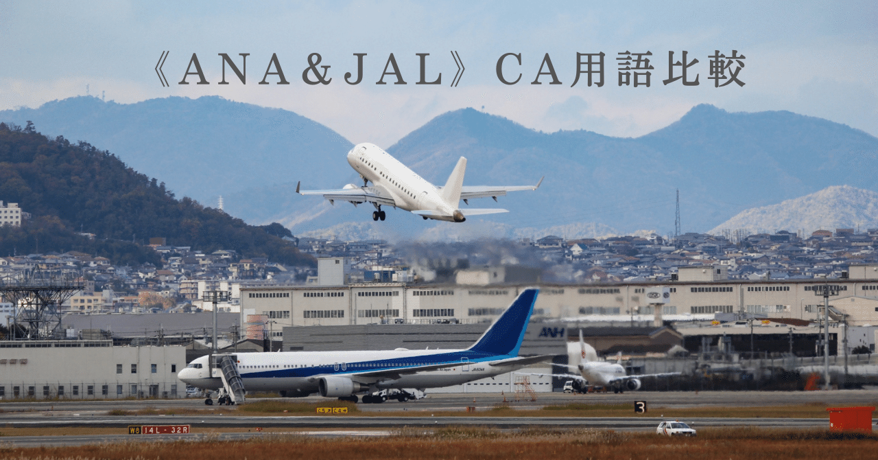ANA&JAL》先輩によく「え？」と聞き返されたのでCA用語を比較し