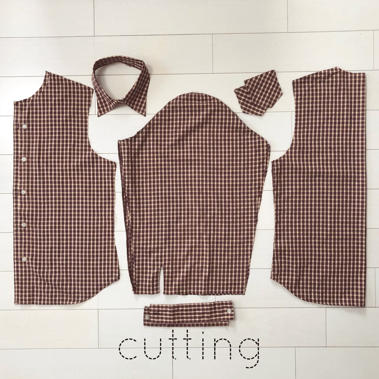 シャツリメイク キッズハーフパンツ｜remakelink ／リメイクリンク