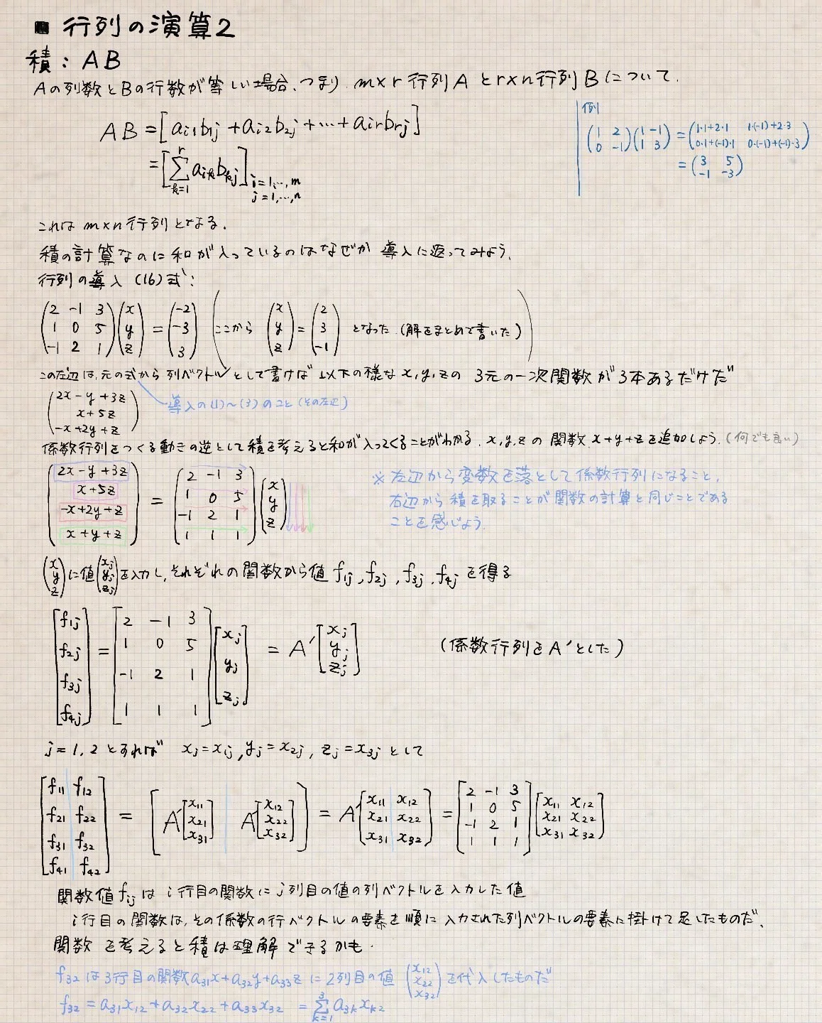 線形代数、行列の学習ノート|いかまぐ