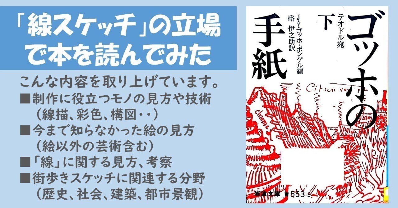 ゴッホの手紙 上中下、硲 伊之助訳、岩波文庫＞ 素描にびっくり