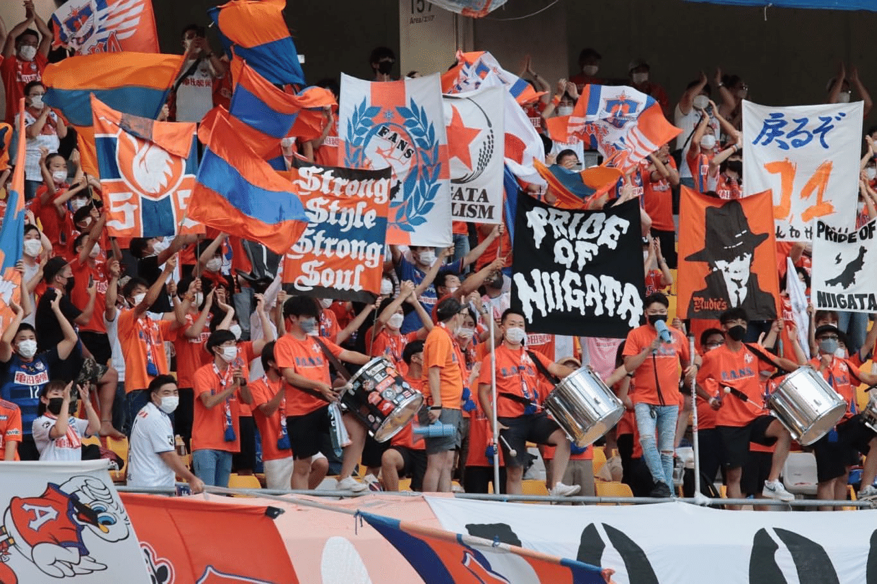 アルビレックス新潟 横断幕①青 オリジナル製作 フラッグ 旗