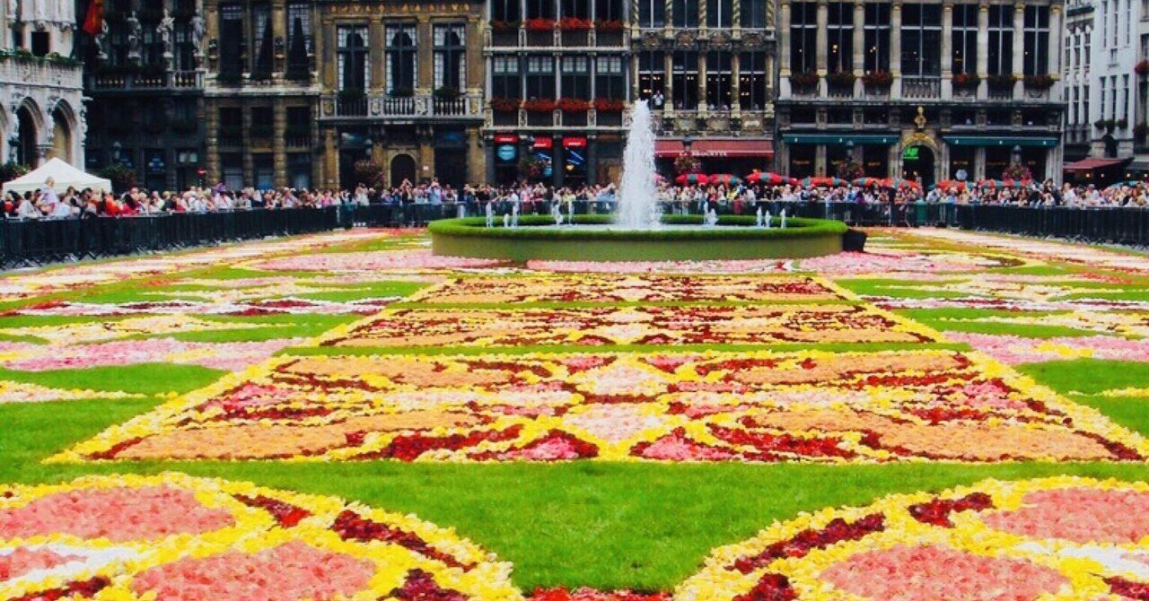 ベルギー ブリュッセルのフラワーカーペット Dito Note ベルギー ブリュッセルのフラワーカーペット Dito Note