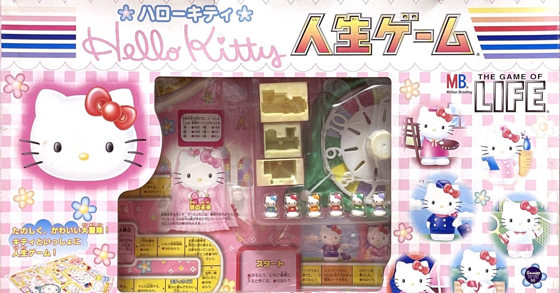 人生ゲーム　サンリオ　キティ　レア ボードゲーム】ハローキティ人生ゲーム（1999年）｜JUN（斉藤淳一