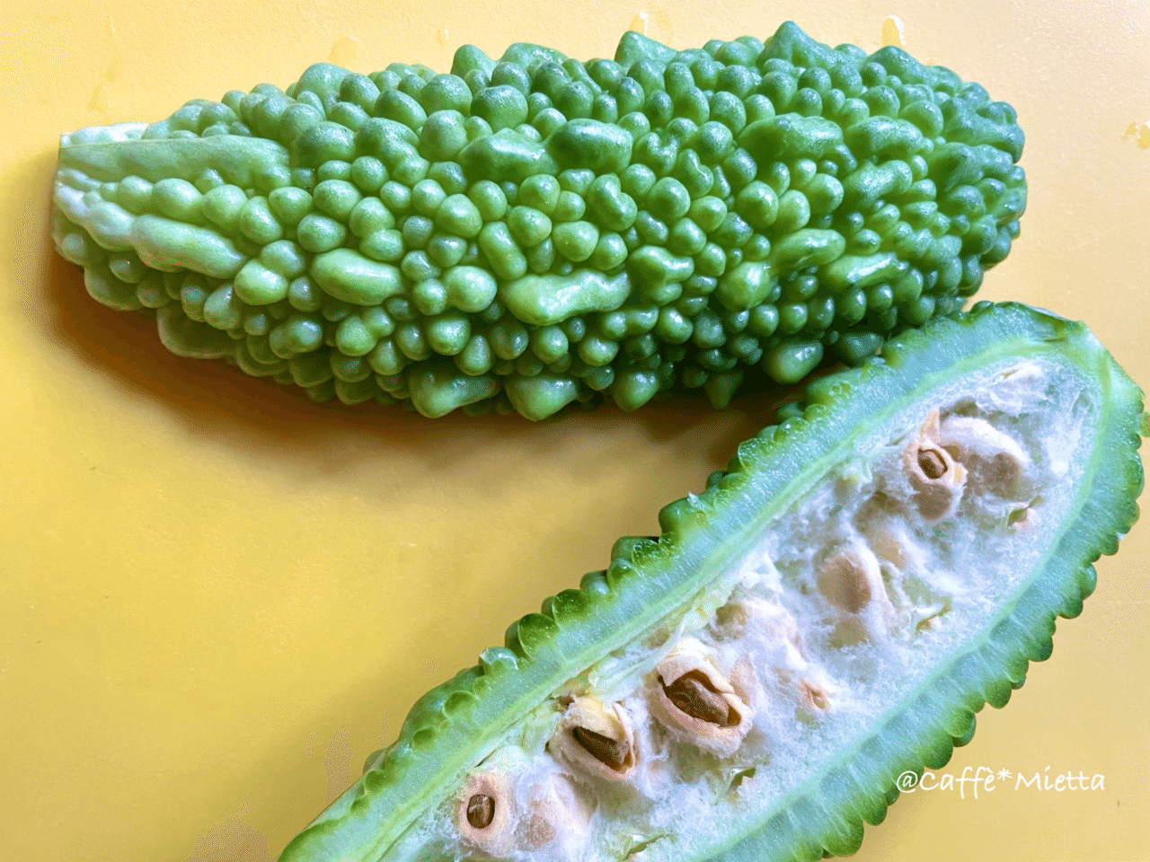 黄色いゴーヤにもお楽しみがある Caffe Mietta みえった Note 黄色いゴーヤにもお楽しみがある Caffe Mietta みえった Note