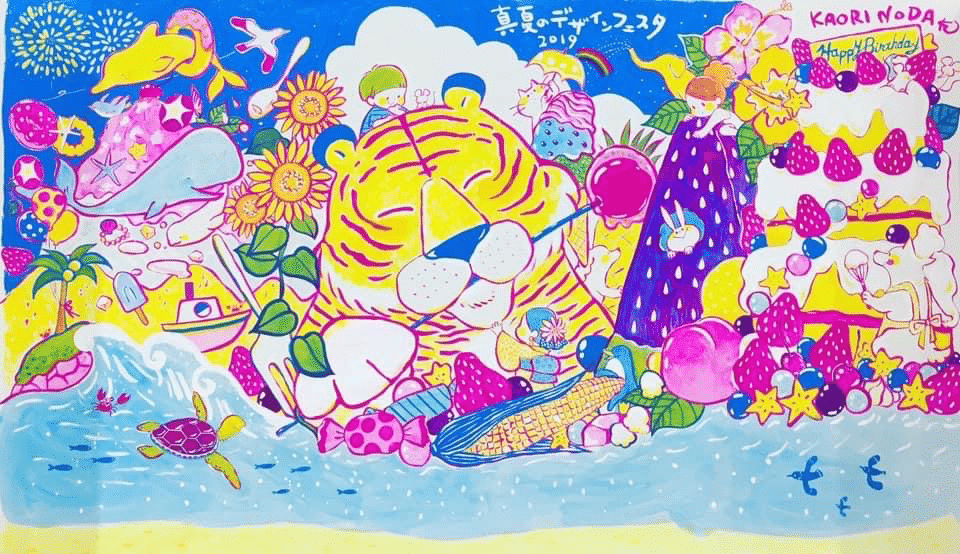 ライブペインティング記録｜のだかおり イラストレーター