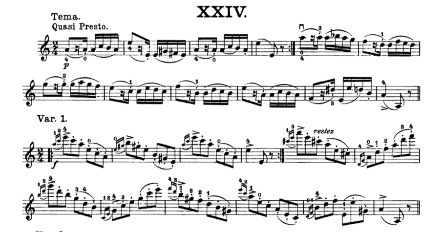 パガニーニの音楽(2): ｜奇想曲《カプリース》第24番｜Il fantasma di