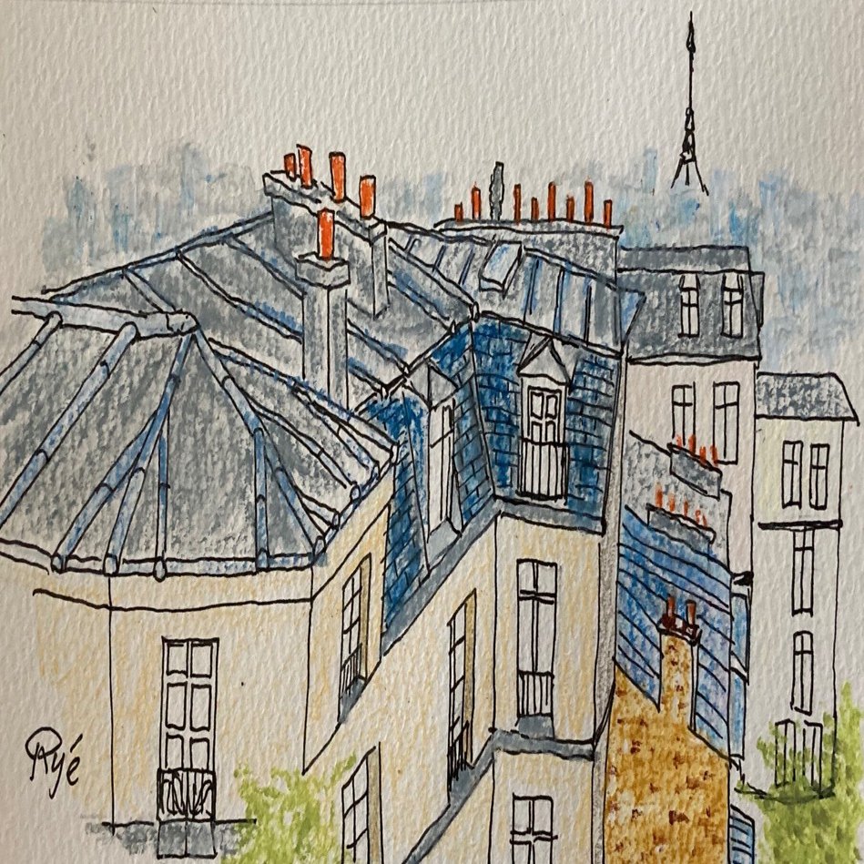 10 パリの屋根の上｜Ryé