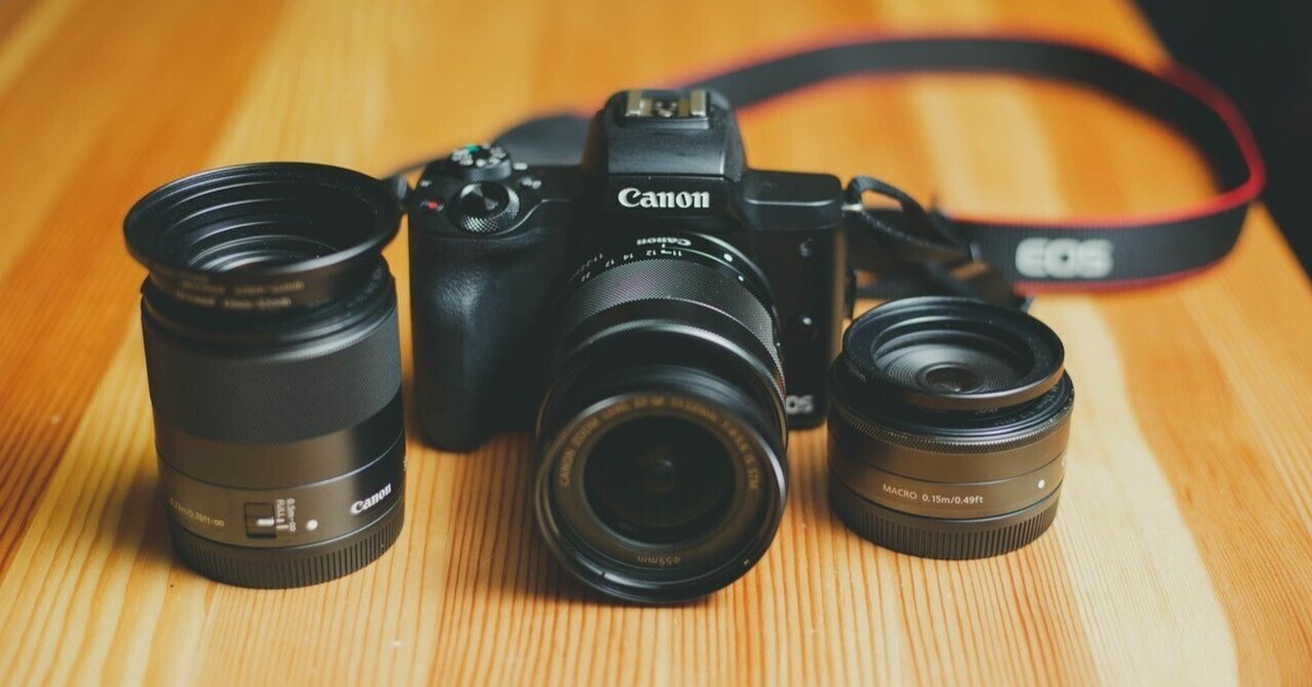 web限定アイテム Canon Mと3本の矢（レンズ）と作例｜おかたろう Kiss EOS デジタルカメラ