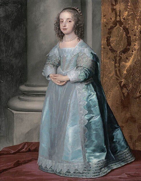 アンソニー・ヴァン・ダイク《メアリー王女、チャールズ1世の娘》1637年頃