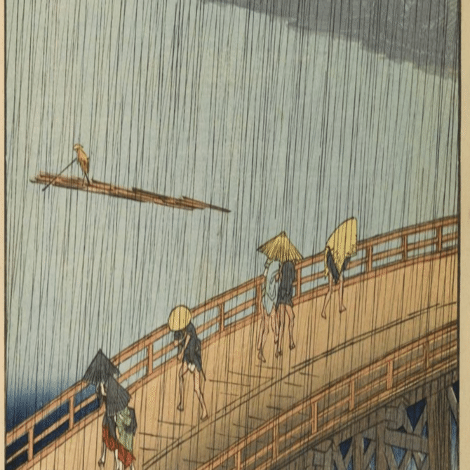 アート解説】大はしあたけの夕立｜む|考えすぎる人