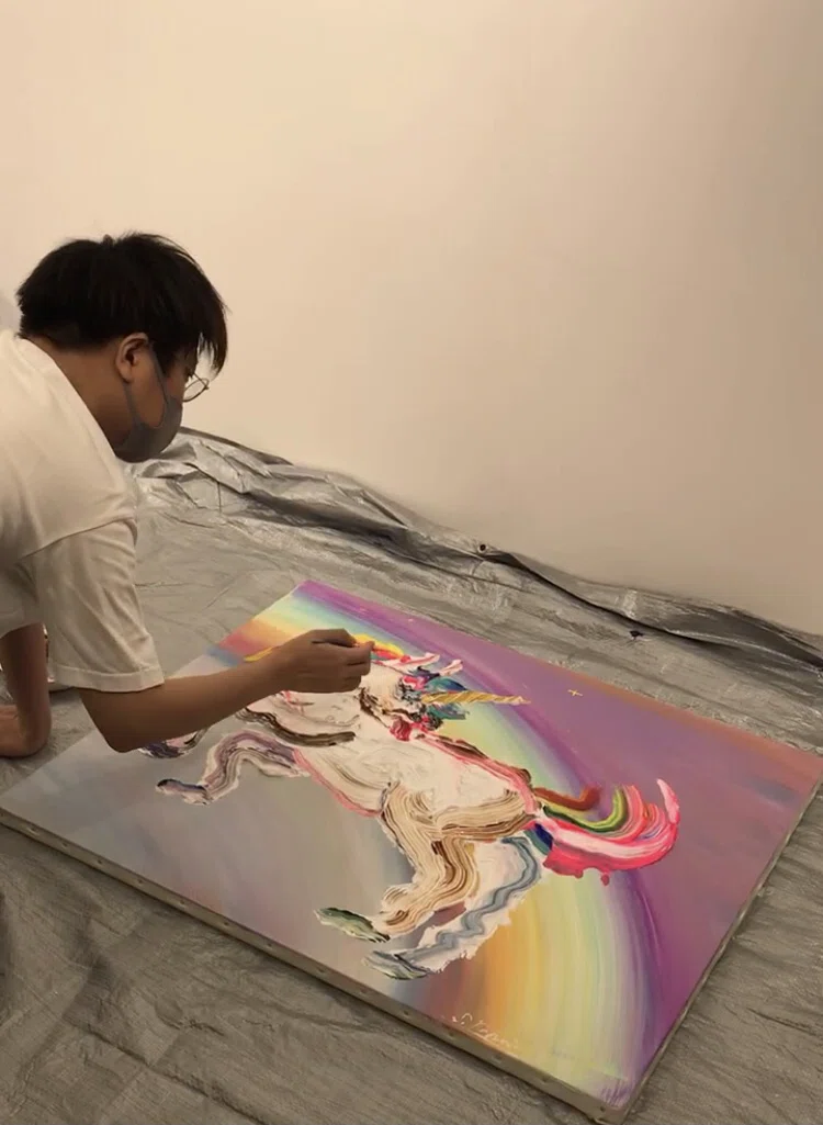 杉田陽平展「その色、空から舞い降りて。」を拝見しに、福岡へ