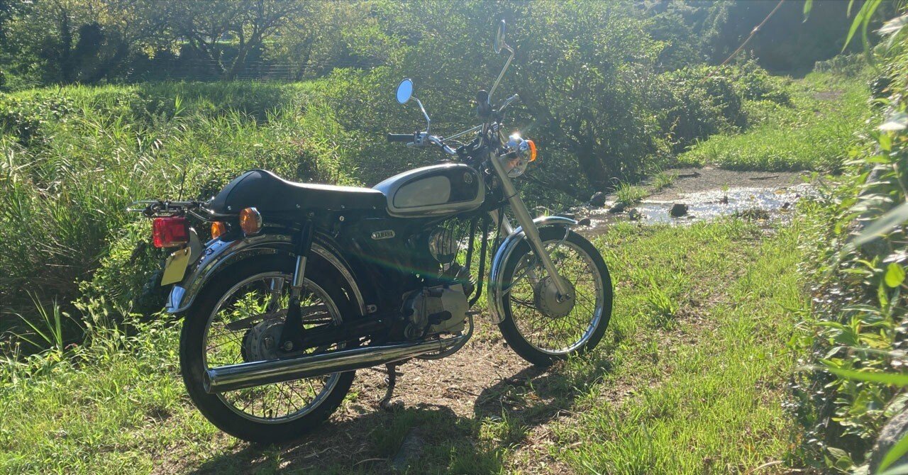 決まりました YB-1 four エンジン実動 リアパンクしています モトBlog】YB-