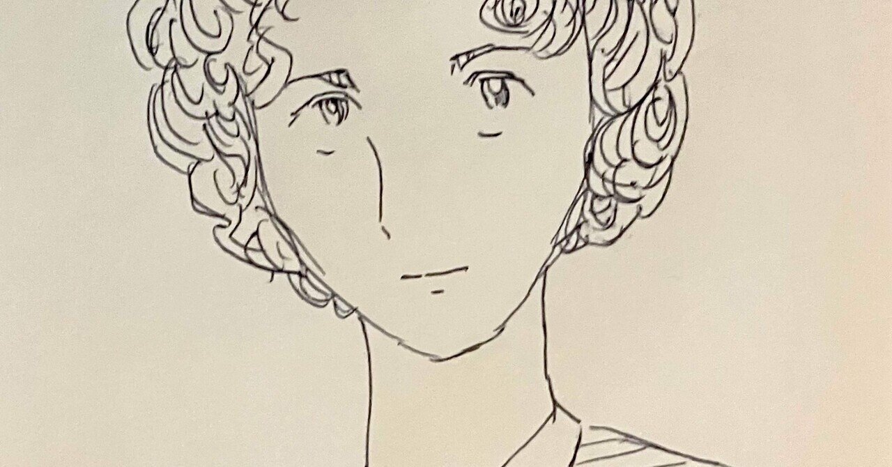 ペン画強化月間美男美女を描く 26 らくぼろ Note