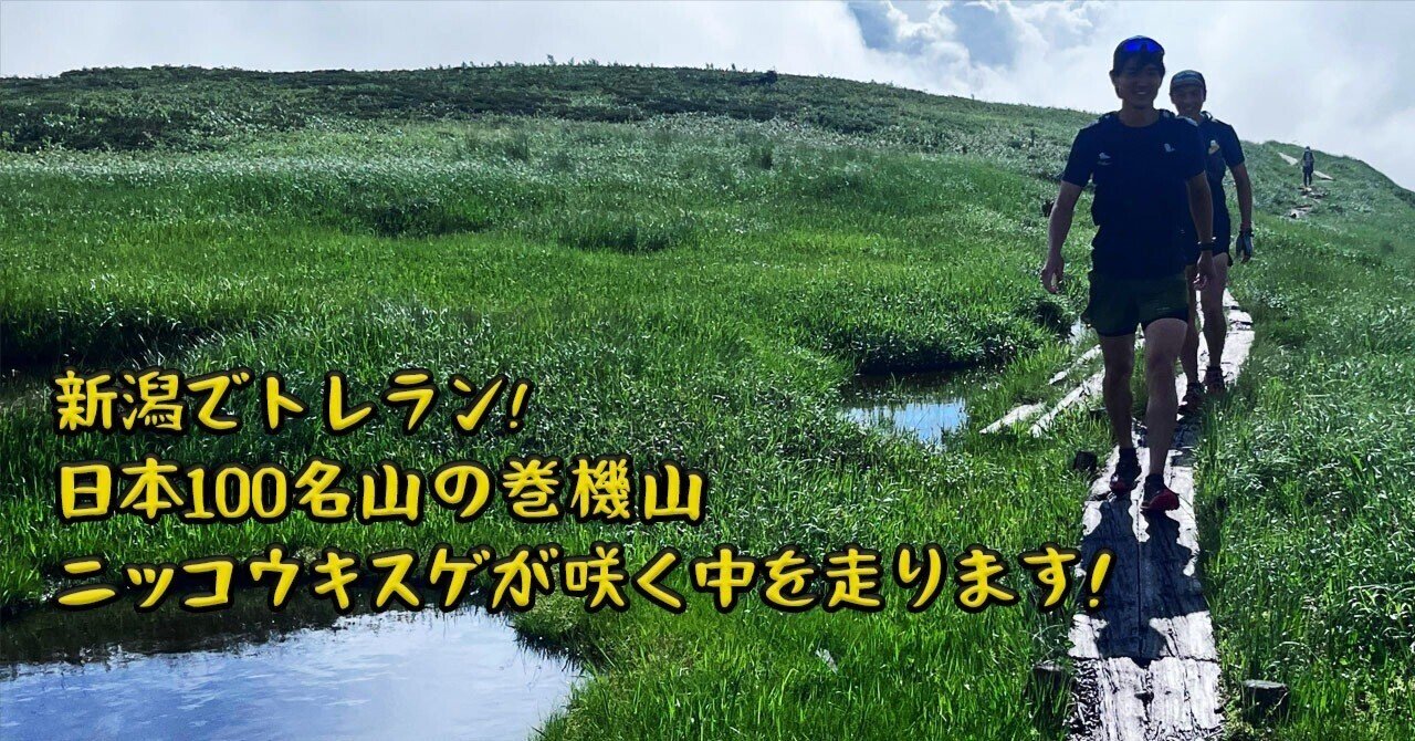 新潟でトレイルランニング 日本100名山の巻機山 ニッコウキスゲが咲く中を走ります ガチオ Note 新潟でトレイルランニング 日本100名山の巻機山 ニッコウキスゲが咲く中を走ります ガチオ Note