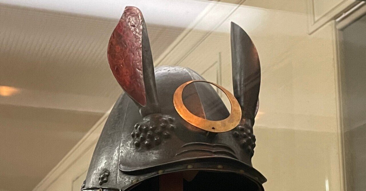 兎耳兜と面頬 明智光春 ー 甲冑 鎧兜 (検索) 自作甲冑 時代祭 武将 戦国 侍 相馬 火縄 B