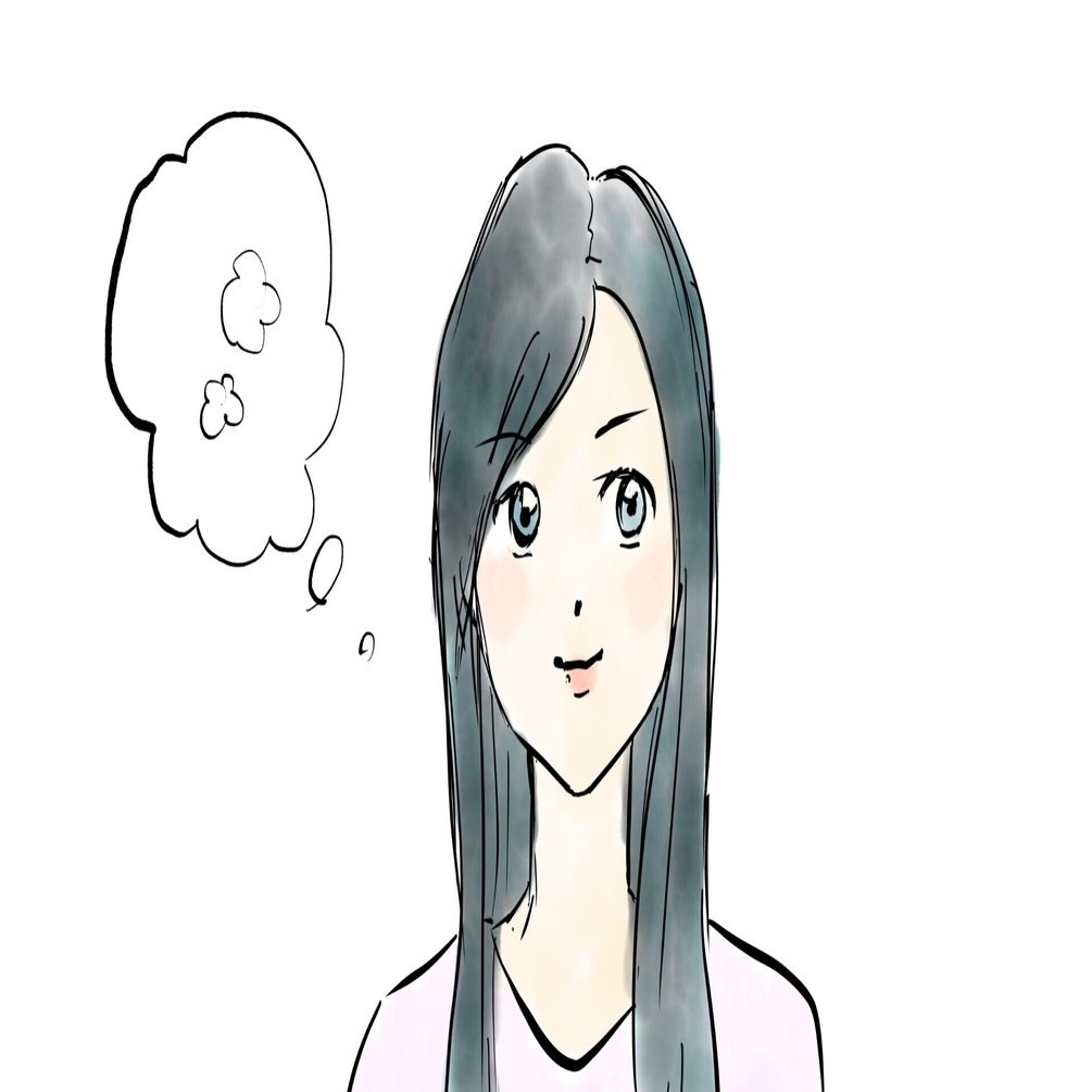 みんふぉとイラスト 考える人 エリー二 Erini Note