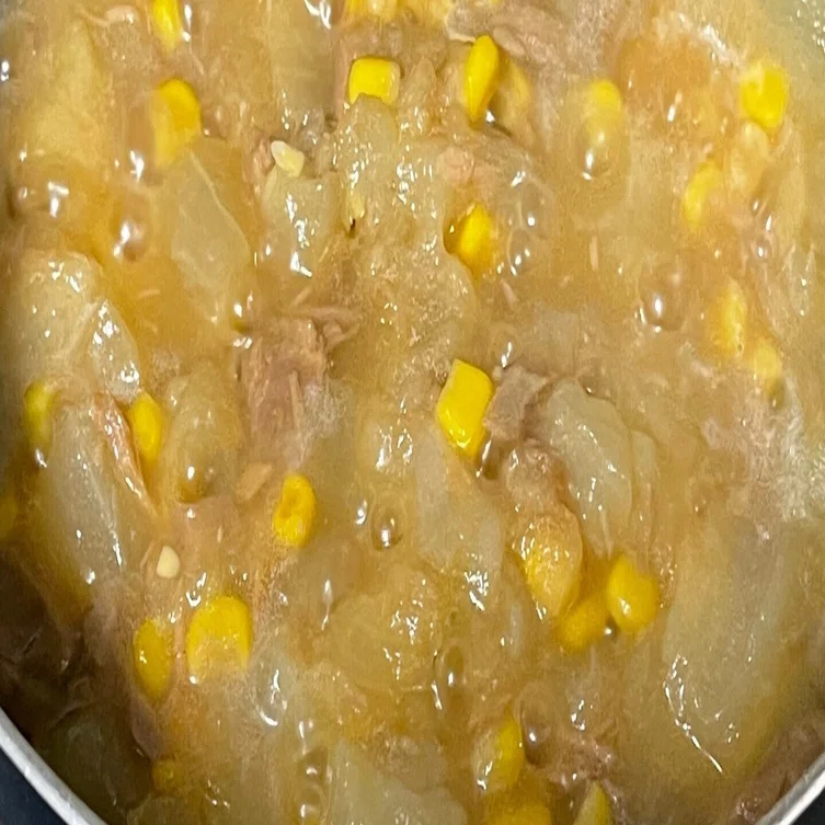 おうち定食 170 まくわうりとツナのくず煮 微妙な味でした ひらさわあけみ Note