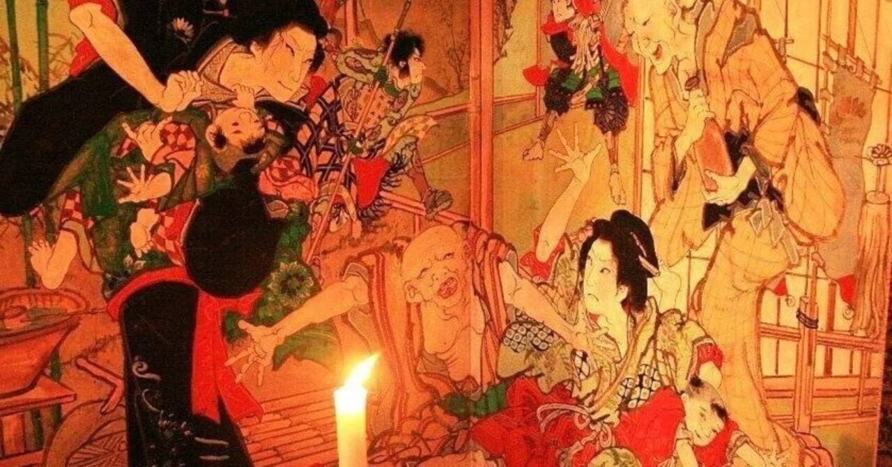 残暑絵金見舞」猥雑、土俗的で血みどろの芝居絵を描く絵師、「絵金