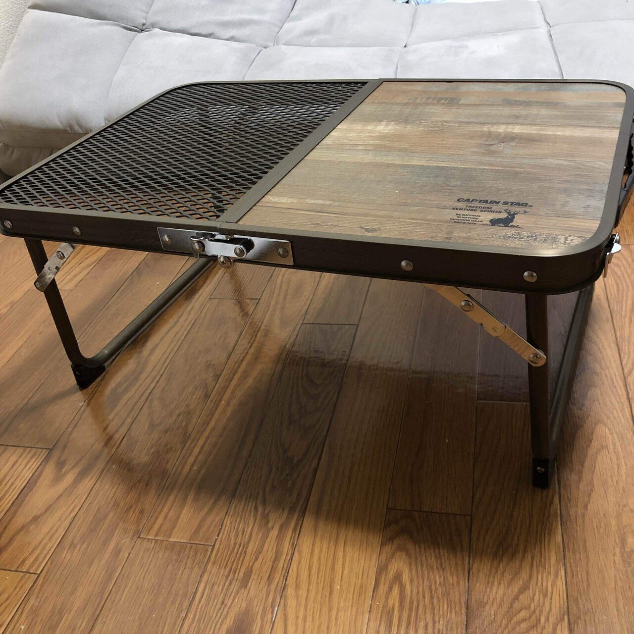 CAPTAIN STAG テーブル ビストロ ハーフメッシュテーブル 60×40