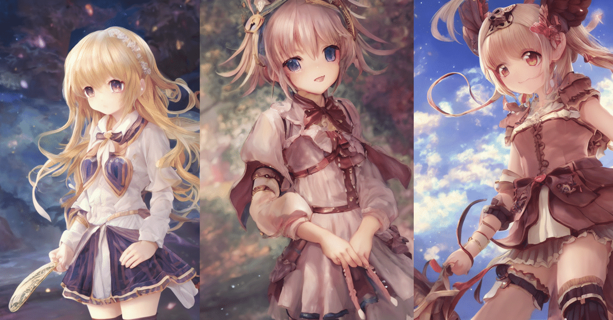 二次元　lolis Stable Diffusionでかわいい2次元キャラを作りたいプロンプト｜nice_azalea499