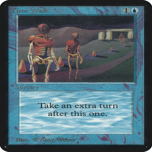 スケッチアート　time walk タイムウォーク MTG サイン入り Amazon.co.jp: Time Walk Signed MTG Art Print : Toys & Games