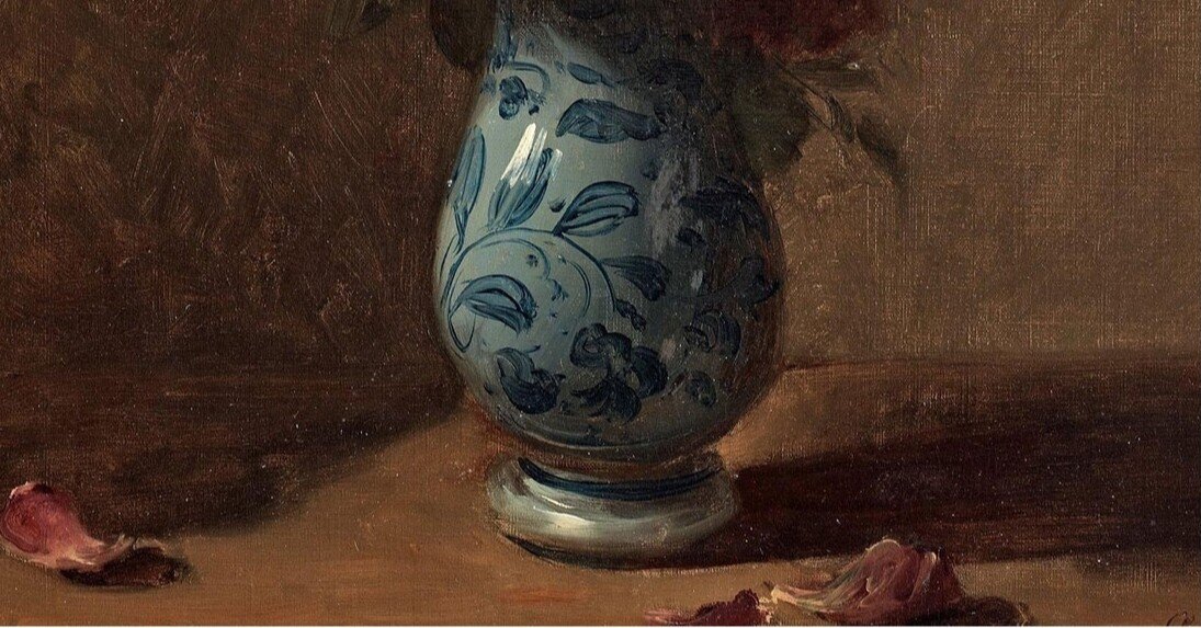 ひび割れた花ビン