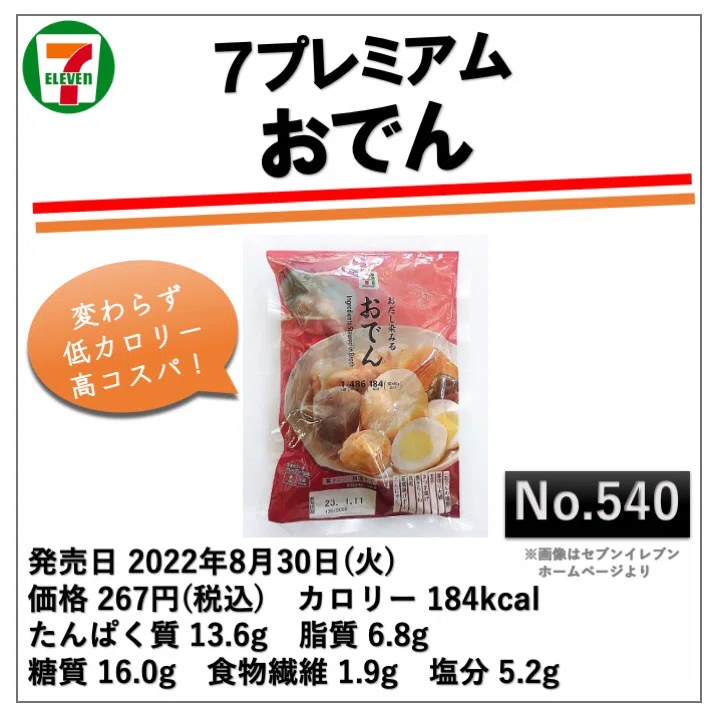 540レビュー目/87点】おでんの季節到来！セブンイレブンのアソート