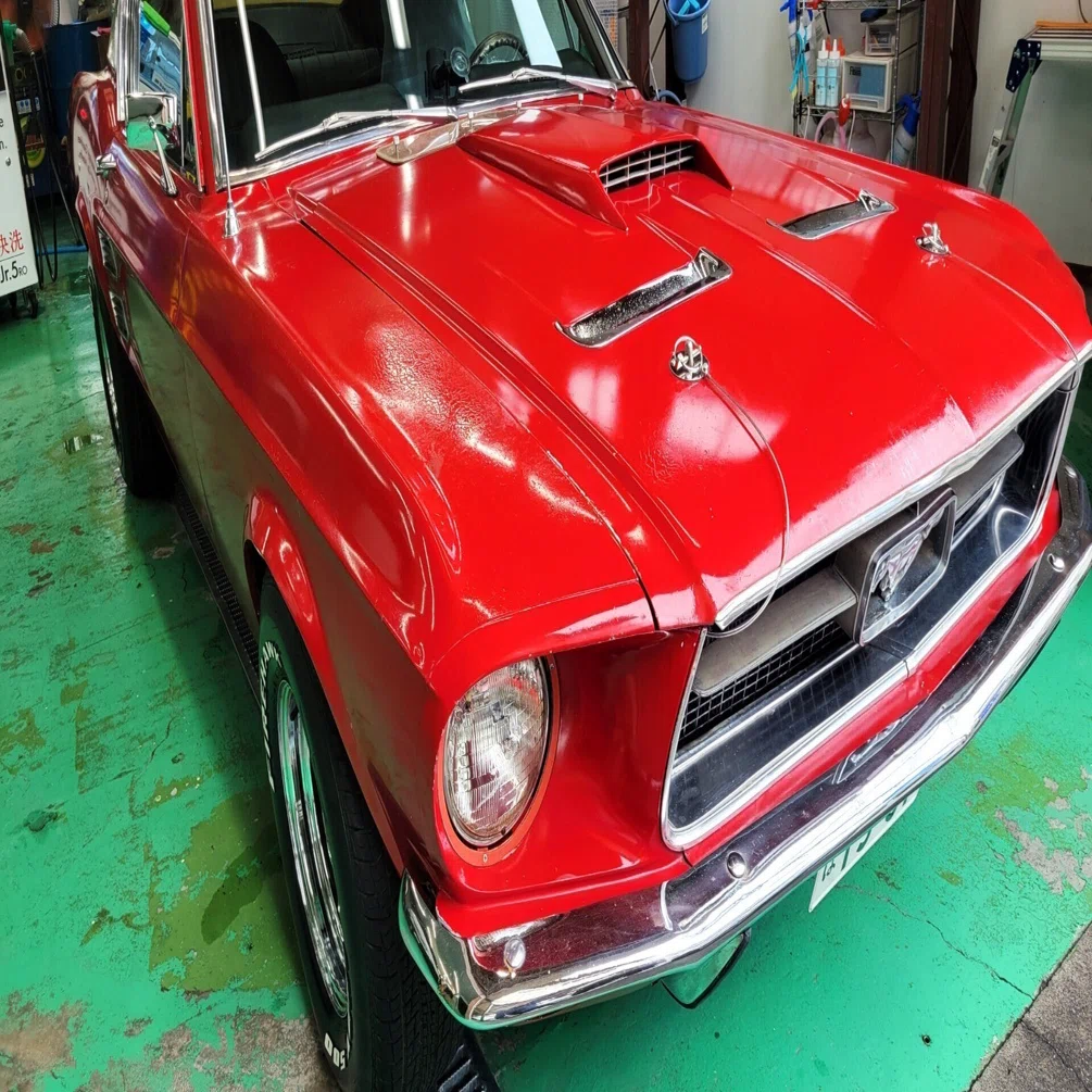施工事例 フォード マスタング 1960年代の当時の塗装のお車！それでも