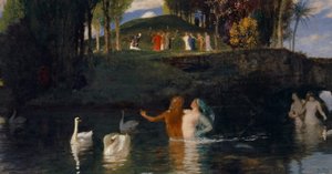 今日のART）「ヴァイオリンを弾く死神といる自画像」: アルノルト