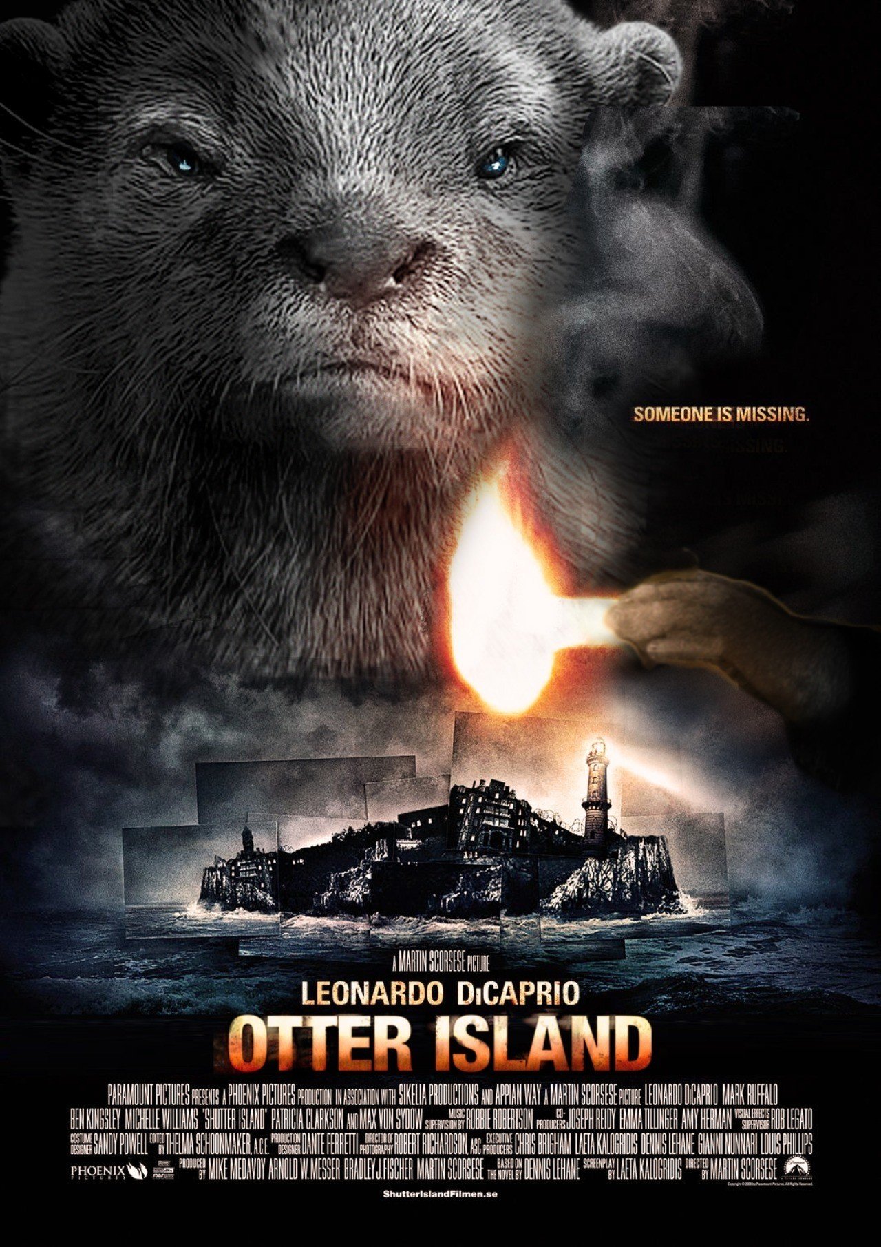 Photoshop カワウソで映画ポスターパロディしてみた Senatsu グラフィックデザイナー レタッチャー Note