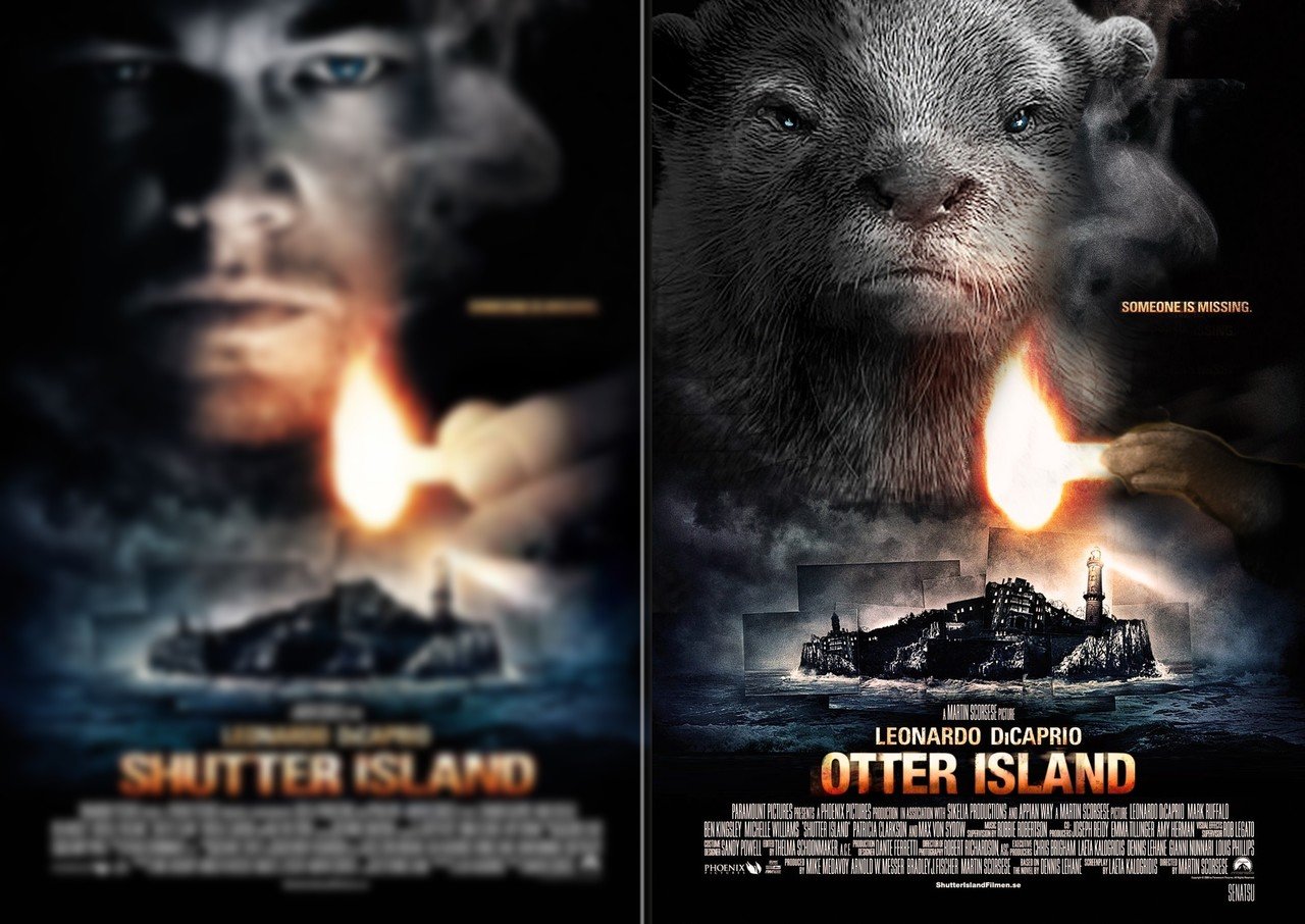 Photoshop カワウソで映画ポスターパロディしてみた Senatsu グラフィックデザイナー レタッチャー Note Photoshop カワウソで映画ポスターパロディしてみた Senatsu グラフィックデザイナー レタッチャー Note