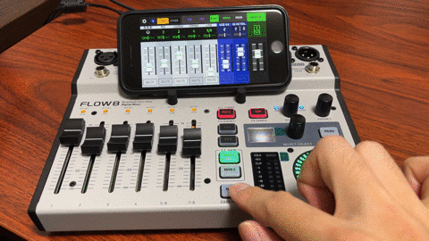 Behringer Flow 8でマイナスワンをする操作イメージ|松井 隆幸 Behringer Flow 8でマイナスワンをする操作イメージ|松井 隆幸