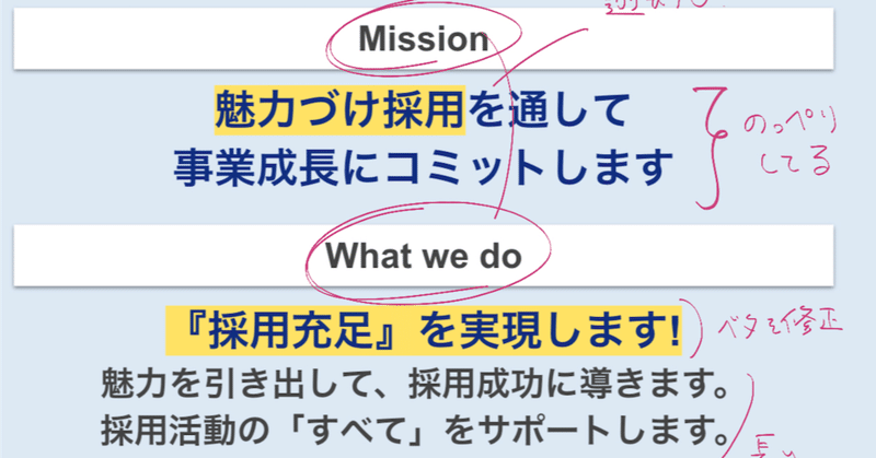【Before→After】ミッション・ビジョンにメリハリをつける