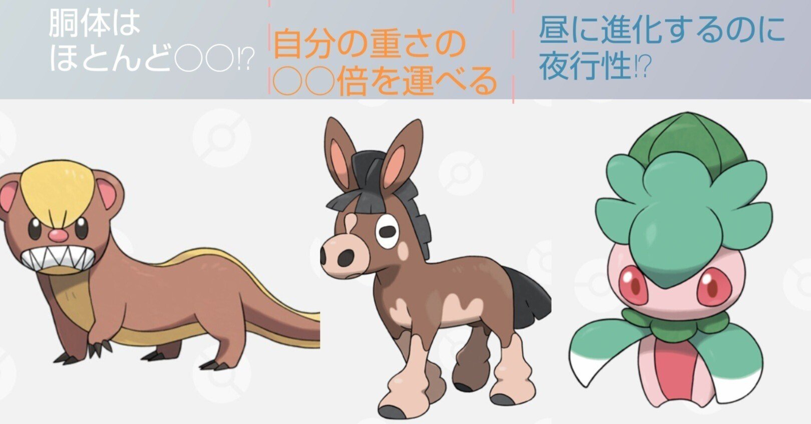 図鑑説明文クイズ予習 第7世代編part1 リユルン Note 図鑑説明文クイズ予習 第7世代編part1 リユルン Note