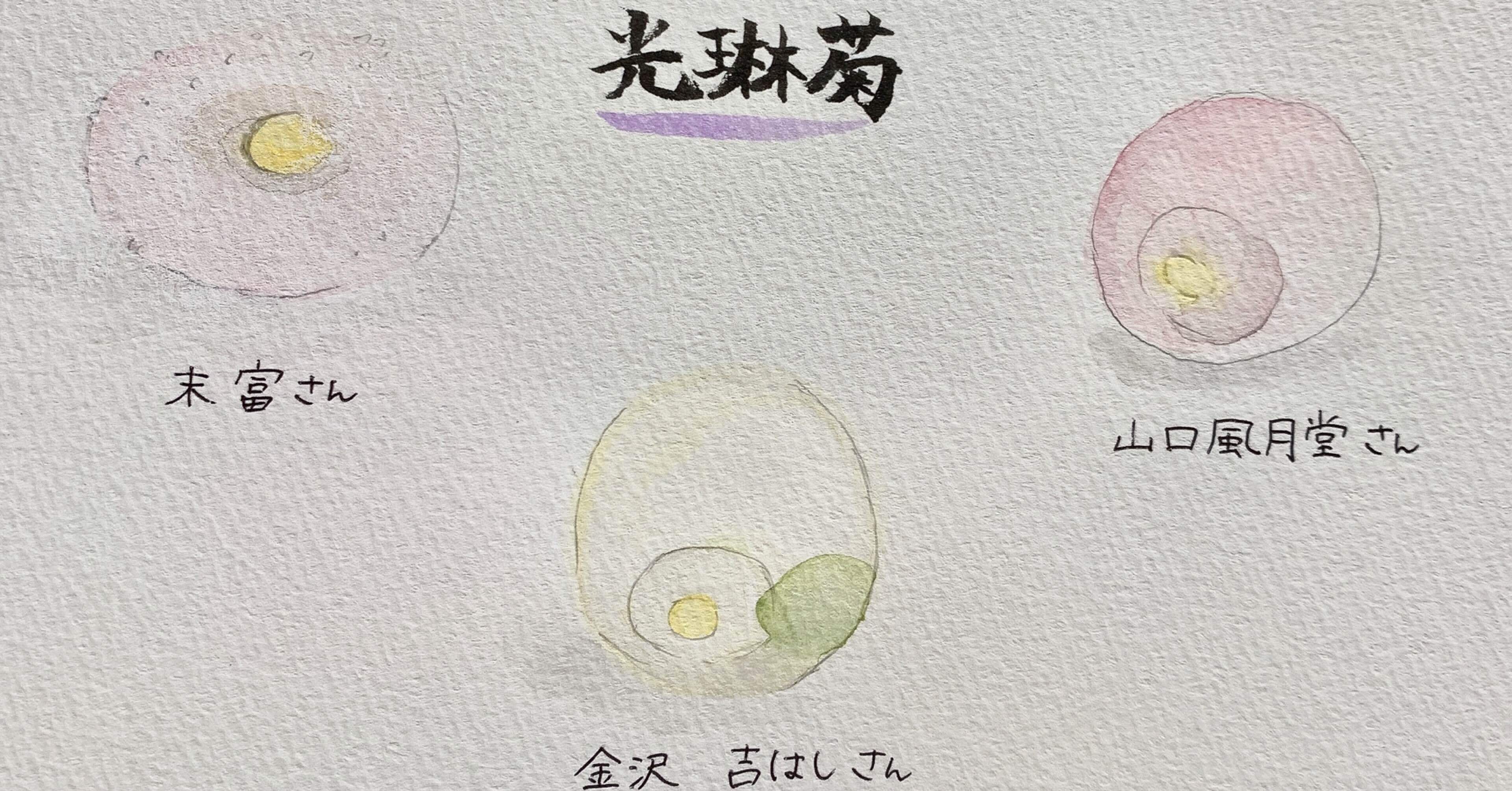 和菓子と“彩”時記 『光琳菊』｜すぎたに甘味LABO