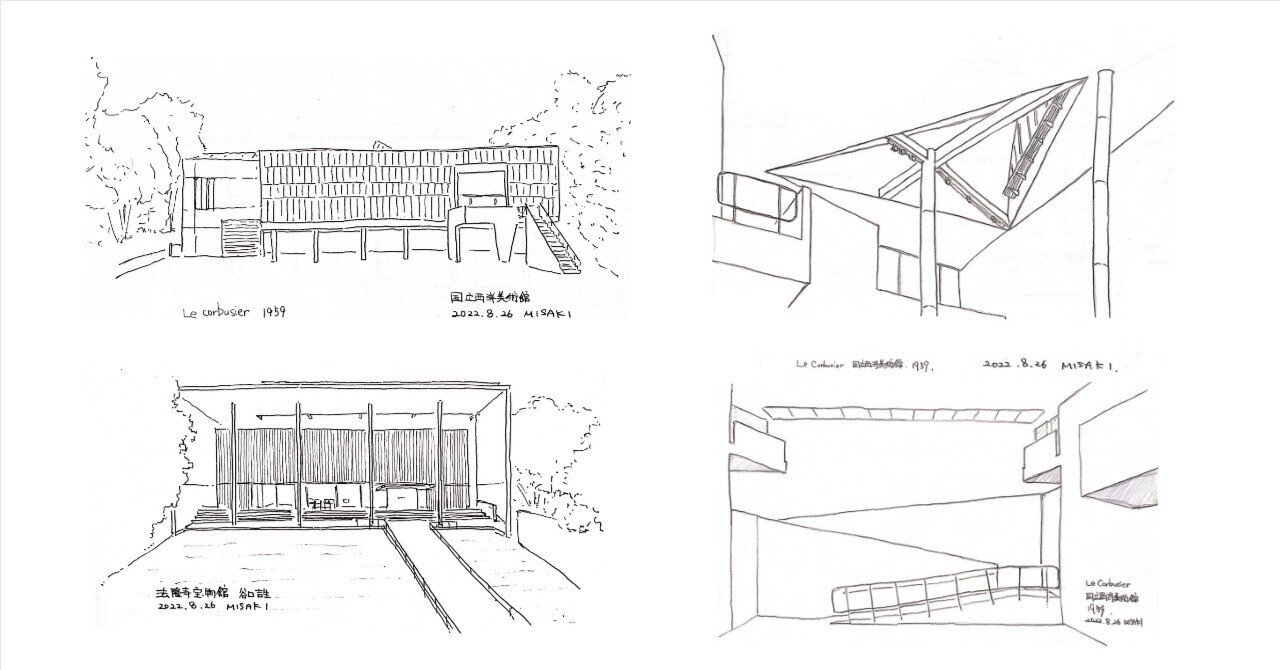 建築を描くのは楽しい | Sketch book 4｜久米岬 / 建築家 / くらしの学校