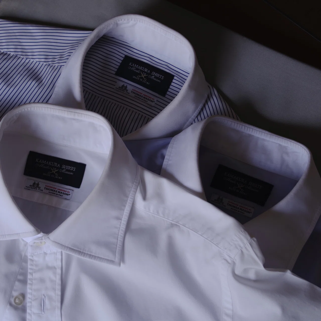 Maker's Shirt 鎌倉 MTM Thomas Mason シャツ｜ささみ120g