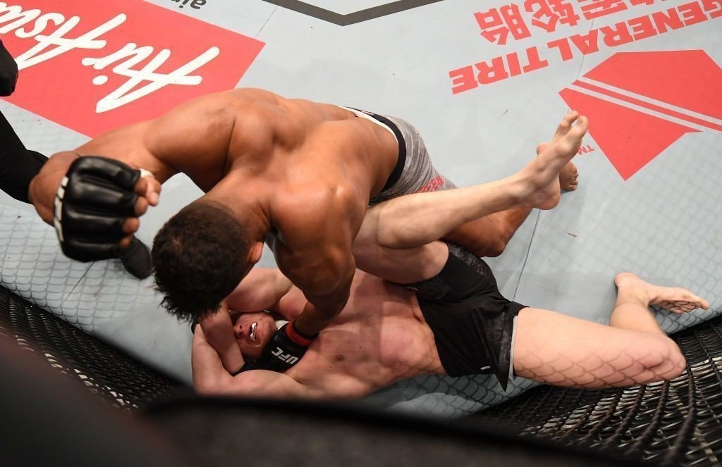 Ufc ガヌーが完全復活 ブレイズを45秒ko アリスター もtko勝利 近藤朱里は中国のシャオナンに判定負け ジェシカ アギラーに一本勝ちのジャン ウェイリーは18連勝に 11月24日 土 Ufcフ ゴング格闘技 Note
