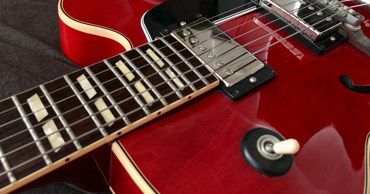 Gibson ES-275の弦交換（ダダリオECG25フラットワウンド12-52