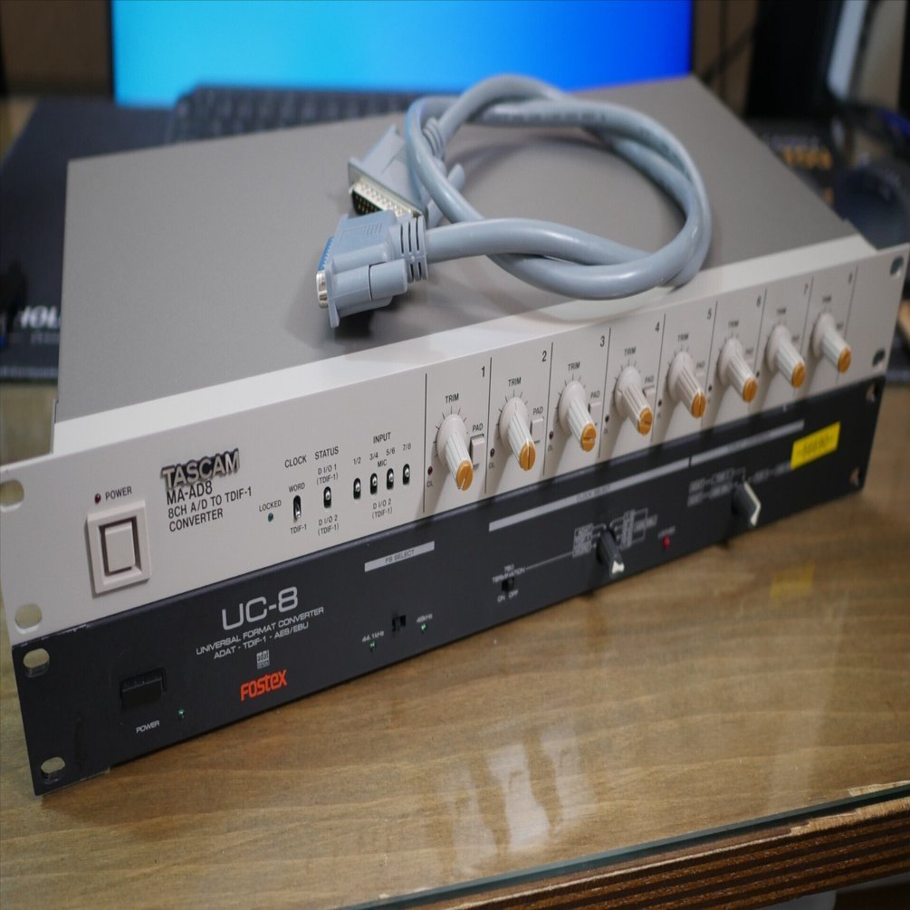 美品 ADAT 8チャンネル AD/DAコンバーター FOSTEX VC-8 光
