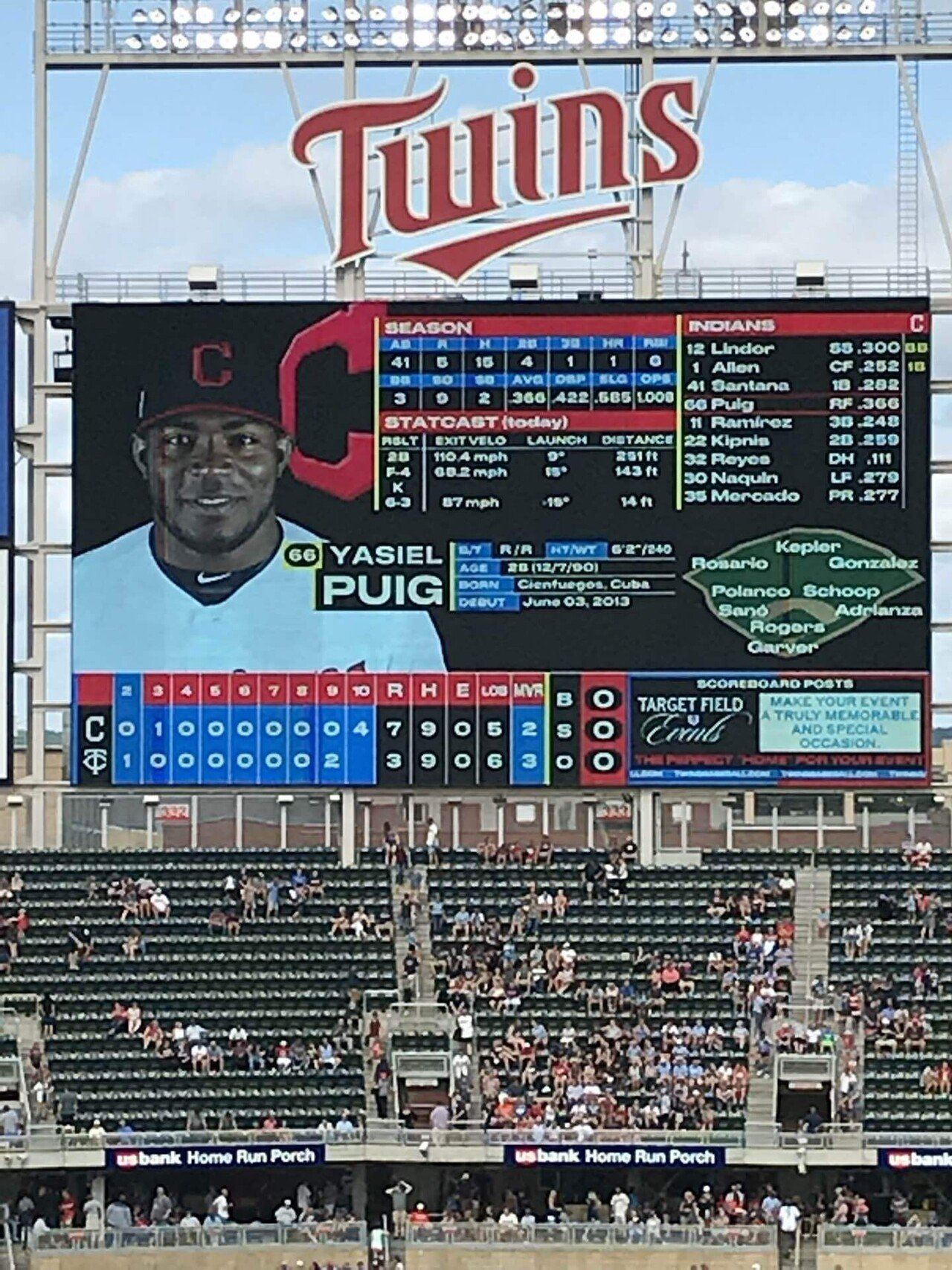 MLB30球場全部行く】ミネソタ・ツインズ(5/30)|みーがん MLB30球場全部行く】ミネソタ・ツインズ(5/30)|みーがん