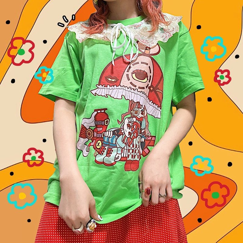 レトロポップ × 古着のファッションコーデにプリントTシャツをお洒落に活用。