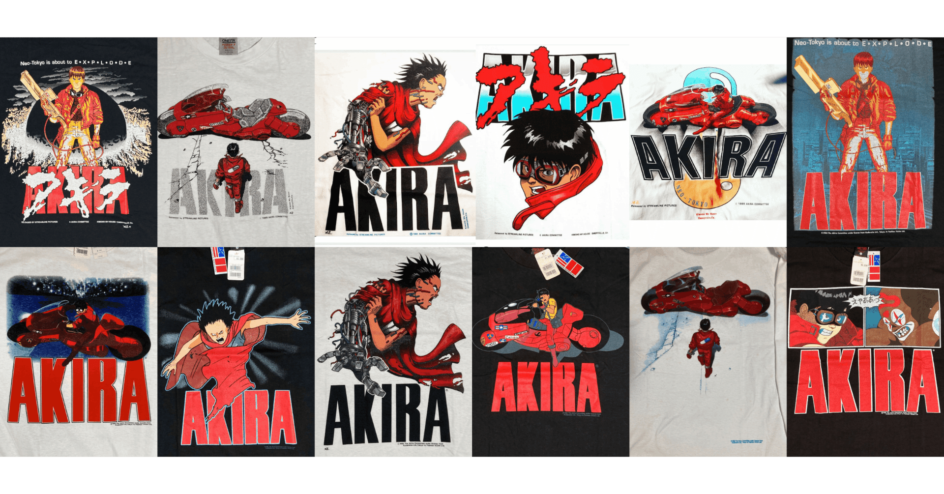 90年代にアメリカで作られた映画『AKIRA』Tシャツの歴史と真贋判定法