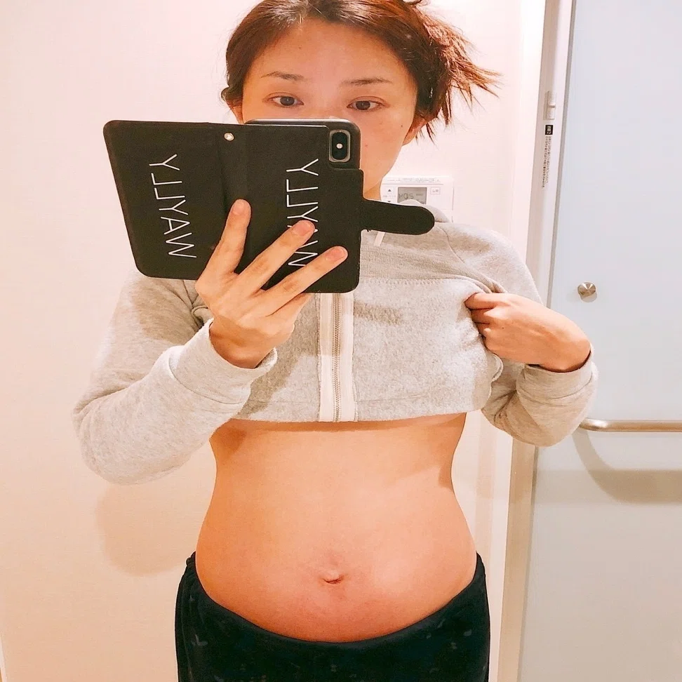 妊婦bodyケア ある事でいきなり凹んだお腹 ７カ月妊婦腹 朝井麗華 Note