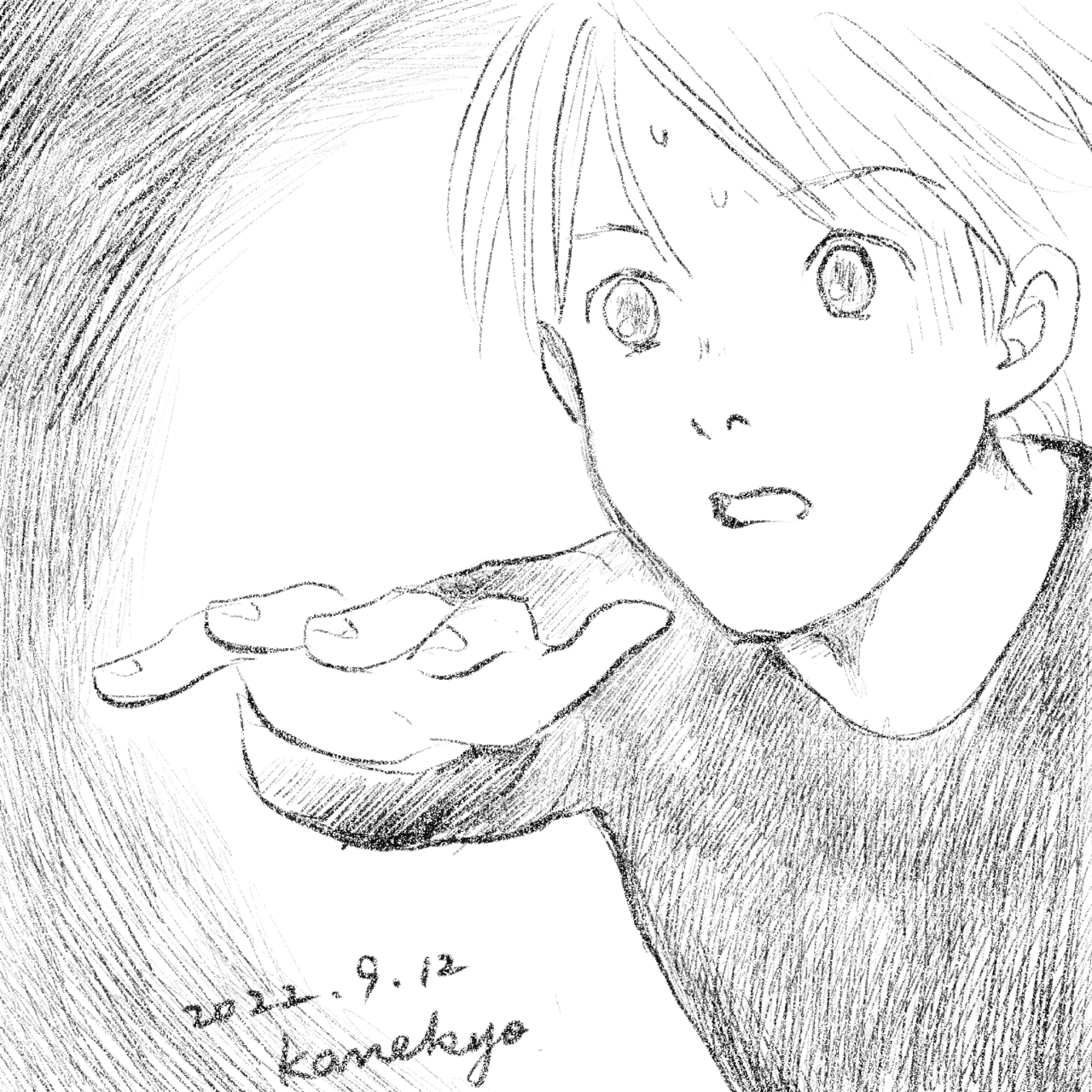 イラスト 手を伸ばす かねきょ 漫画 イラスト Note