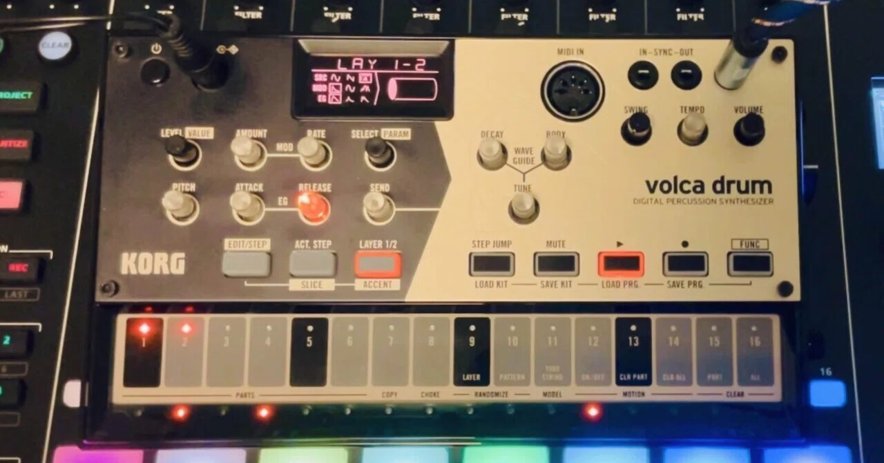 volca drum わたし的マニュアル｜ウネウネノテ 〜 note de uneune 〜｜note