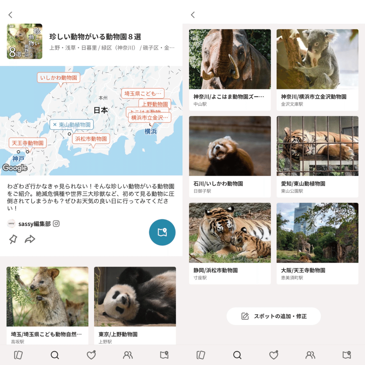 まとめマップ】珍しい動物がいる動物園8選｜SASSY(サッシー)編集部
