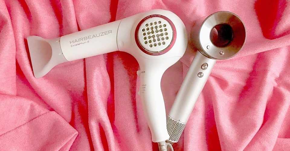 ドライヤー ダイソンvsヘアビューザー 髪を痛ませたくない人向け